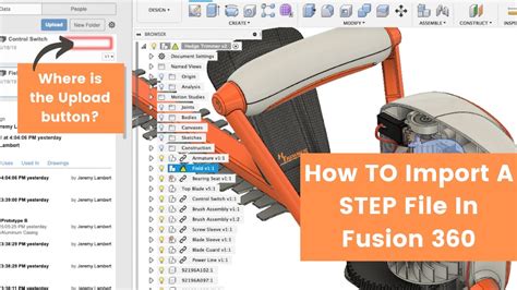 fusion 360 step import.